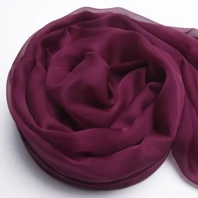 100% Natural Silk Long Georgette Scarf