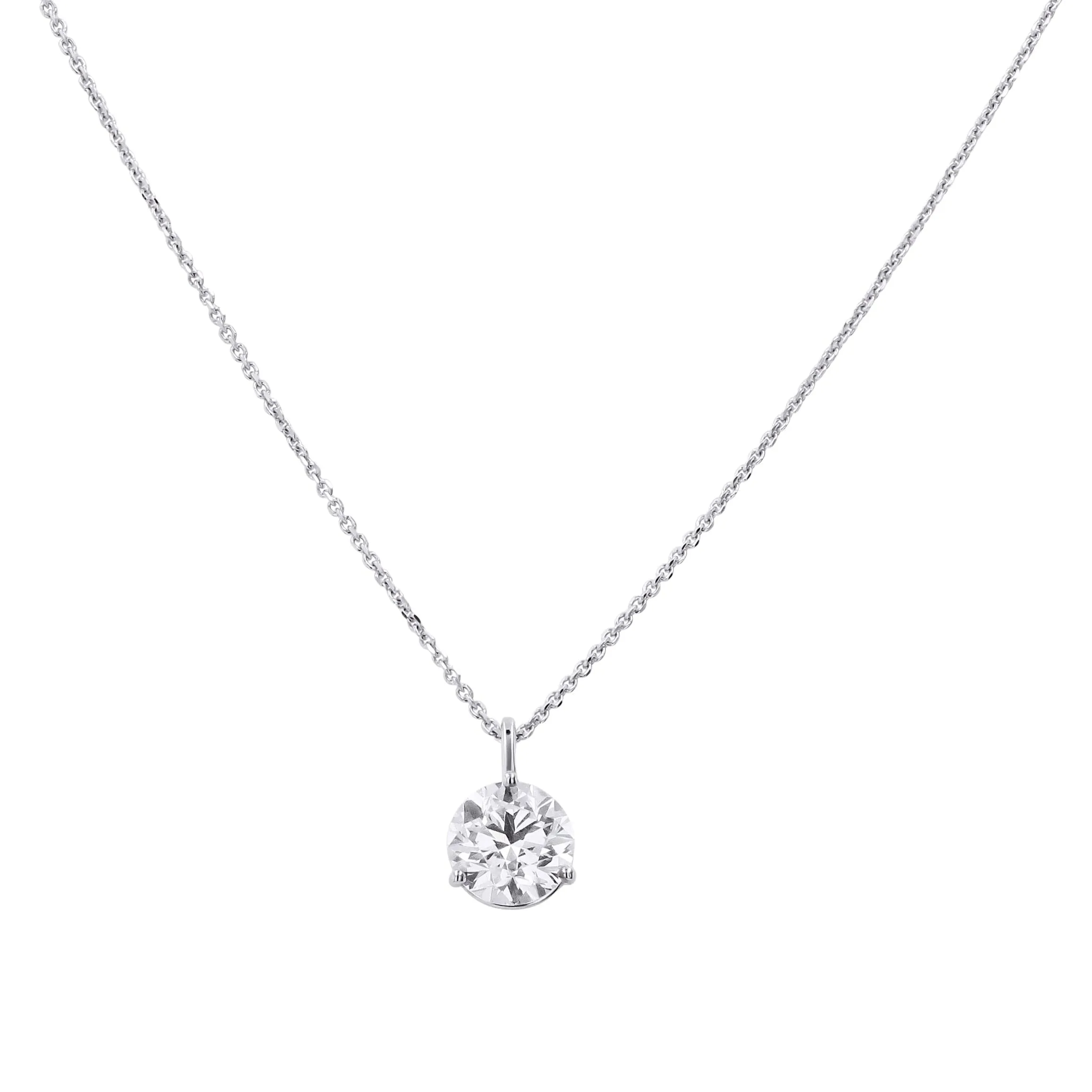 1.50 Carat Diamond Pendant Necklace