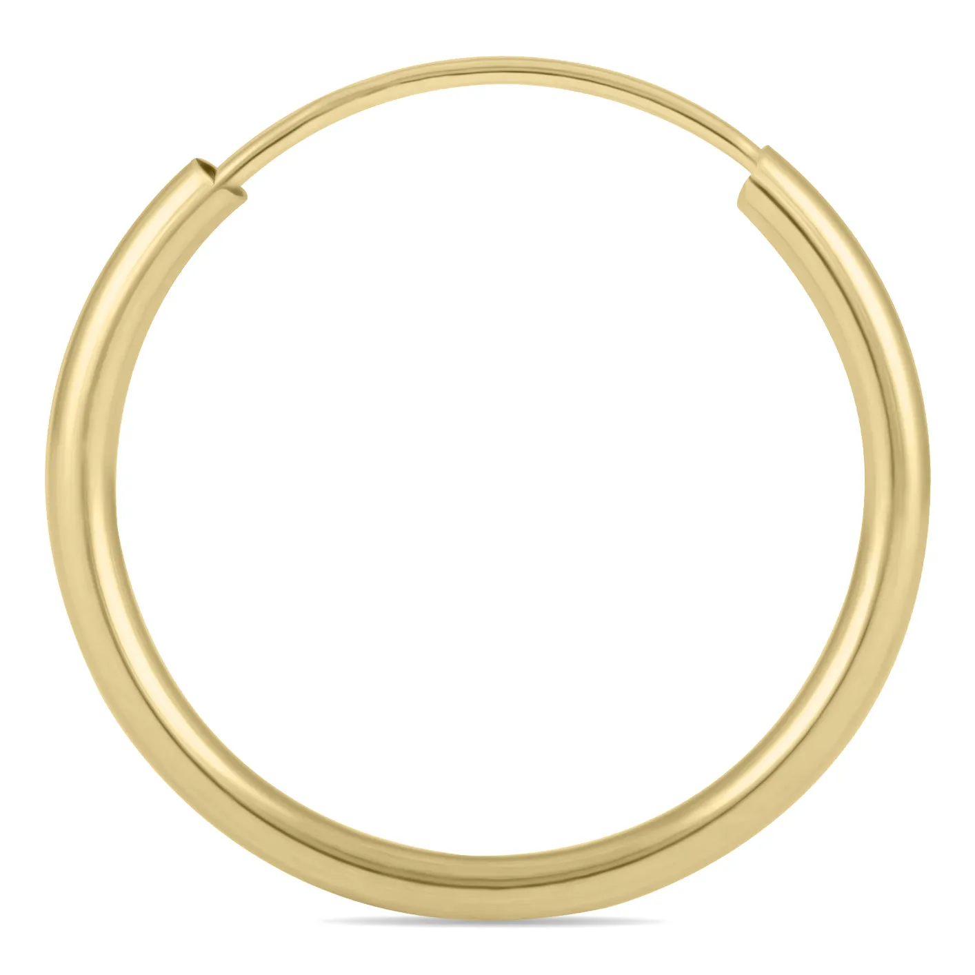 16Mm Endless Hoop Earring 14K Yellow Gold