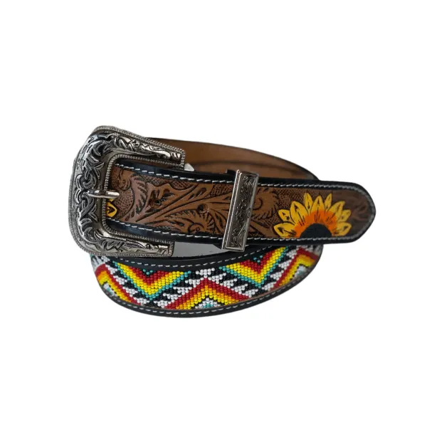 A8462 - Sunflower Leather Hand Carved Western Belt