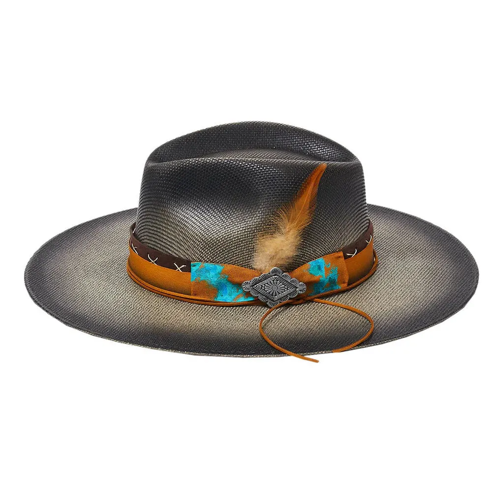 California Hats Robin - Wide Brim Straw Fedora Cowgirl Hat