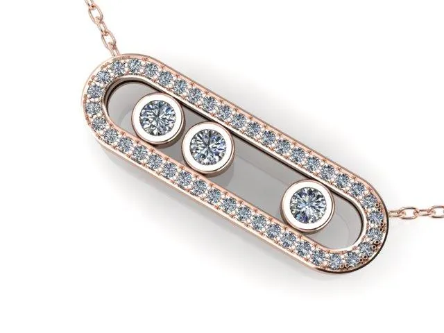 Diamond Pendant Necklace 14K 0.36ct