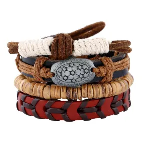 DIY Leather Stacked Jumbo Bracelet