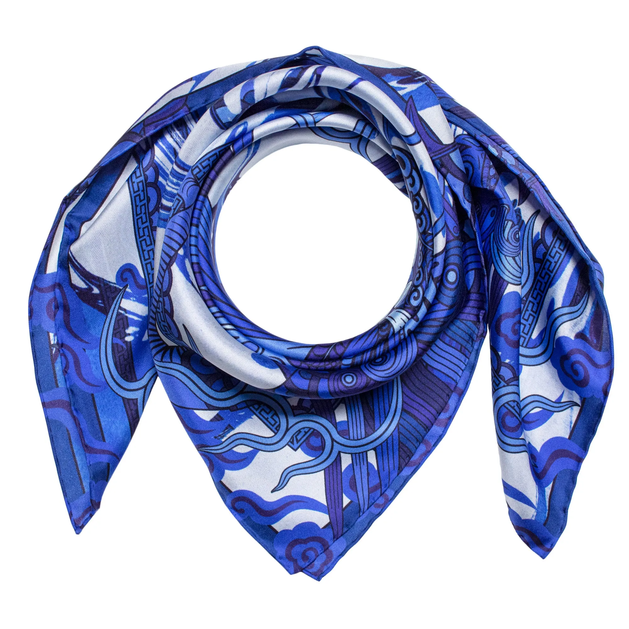 Dragon Scarf, Oriental Abyss – Silk Scarves