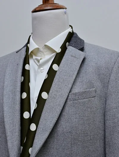 Forest Polka - Silk Men Scarves