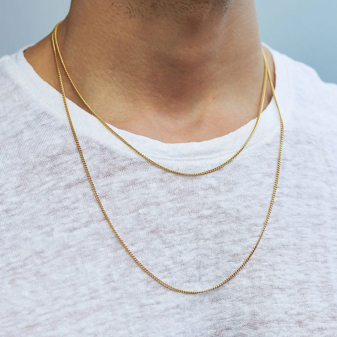 Gold Non Adjustable Chain