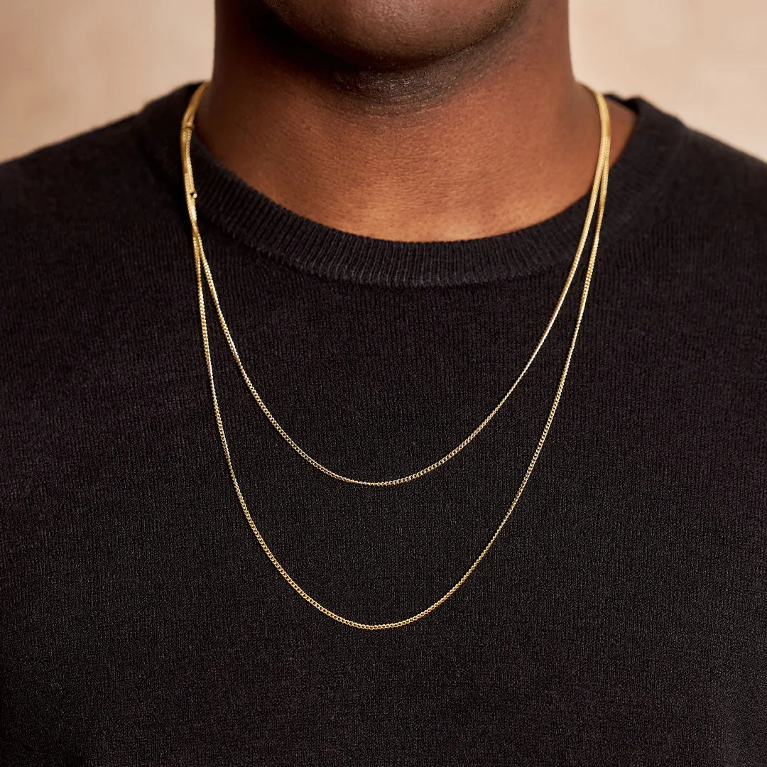 Gold Non Adjustable Chain