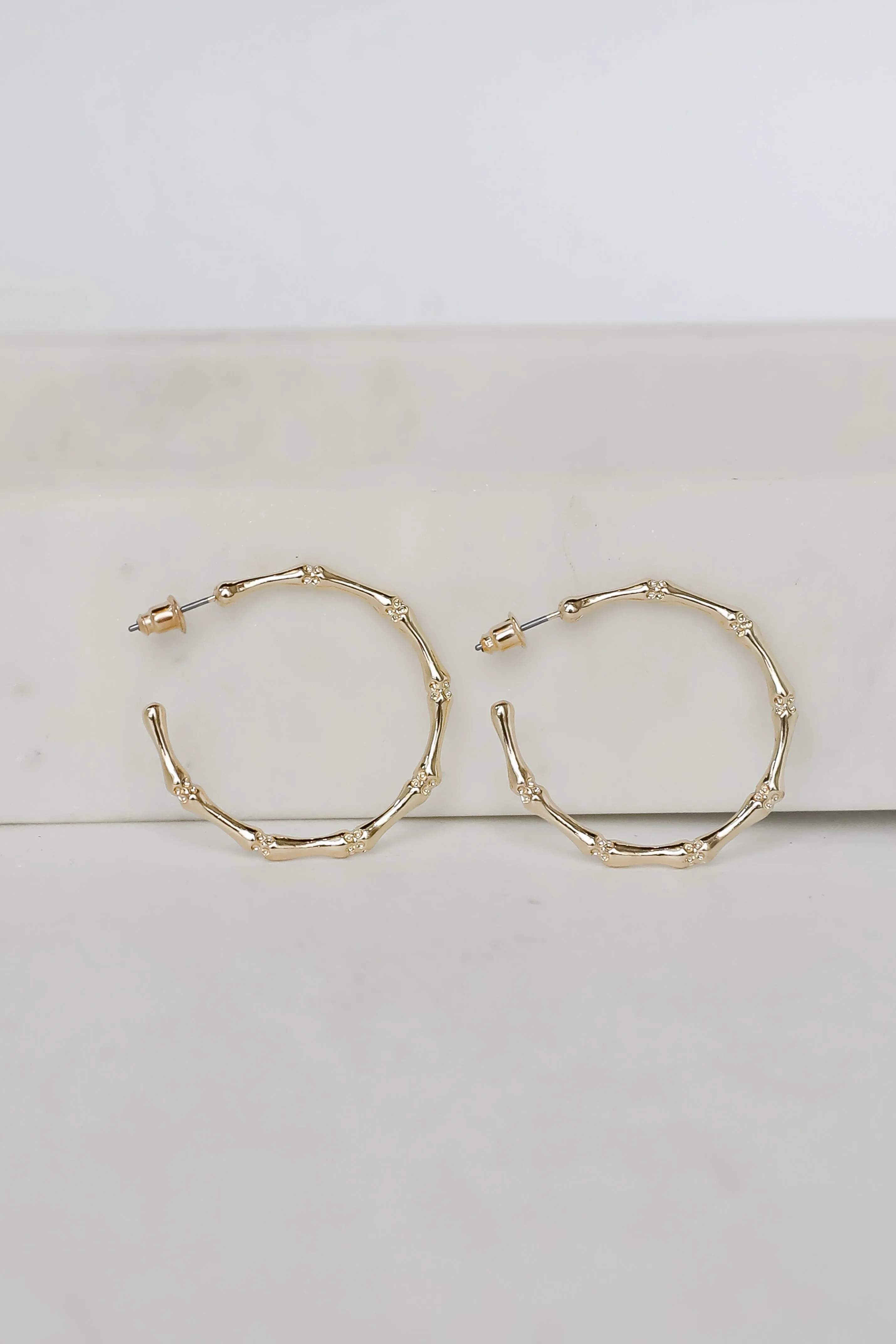 Heidi Textured Hoop Earrings