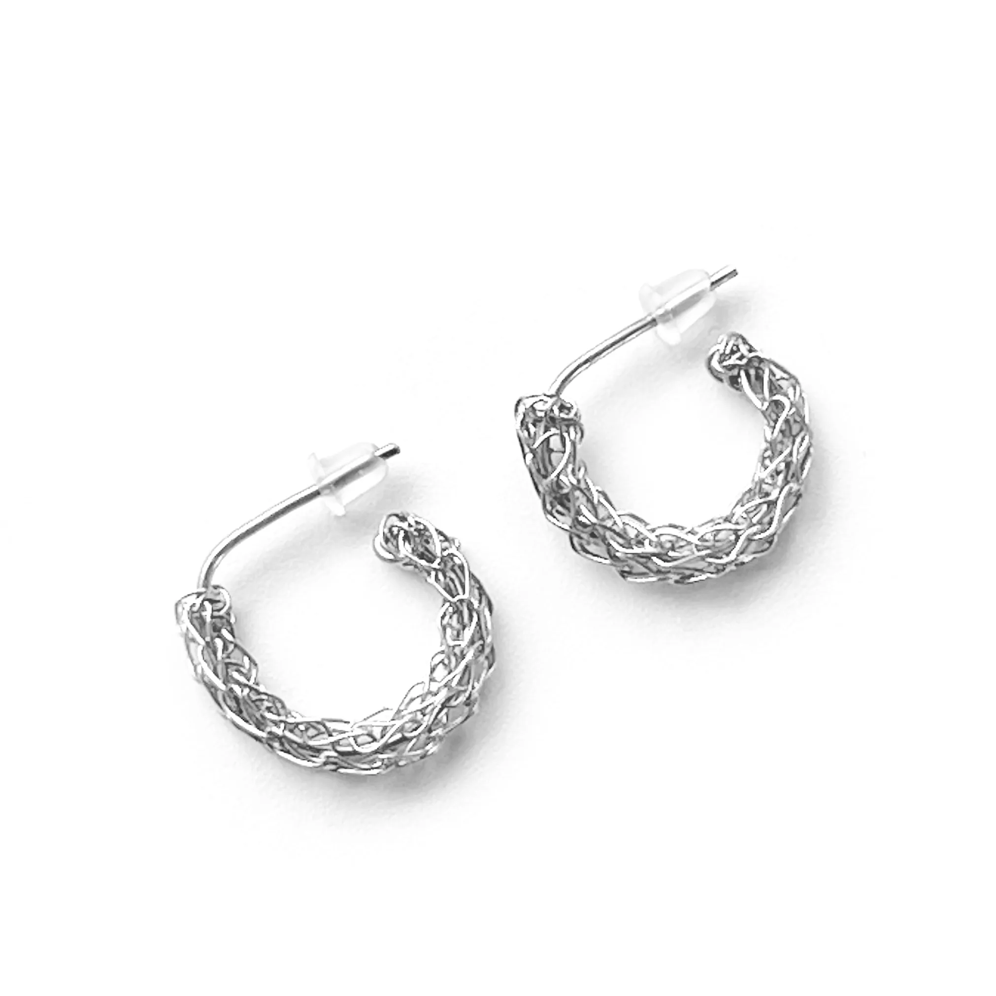 Huggie Earrings - Huggie Hoop Earrings - Silver Huggie Earrings by YoolaDesign