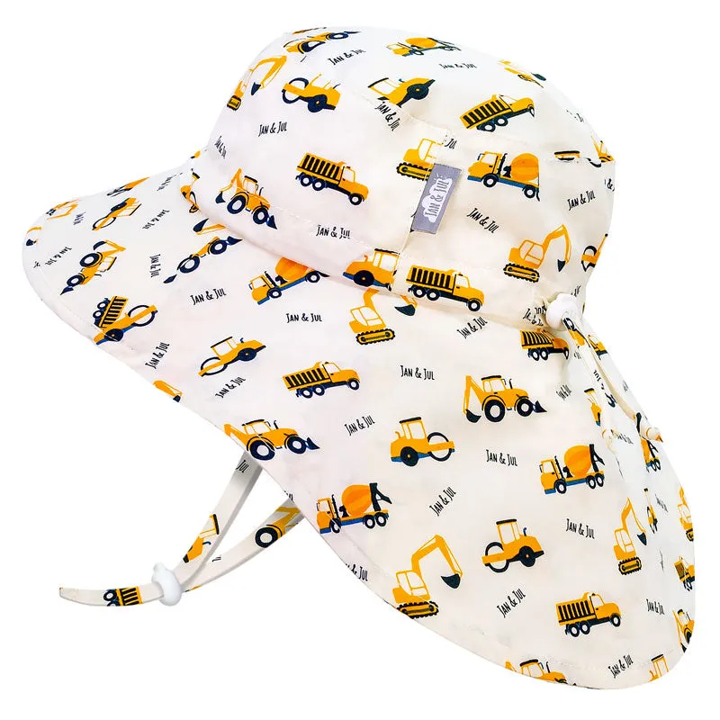 Jan & Jul Gro-With-Me Cotton Adventure Hat - Little Diggers