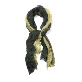 Juniper Green Silk Bandhani Scarf