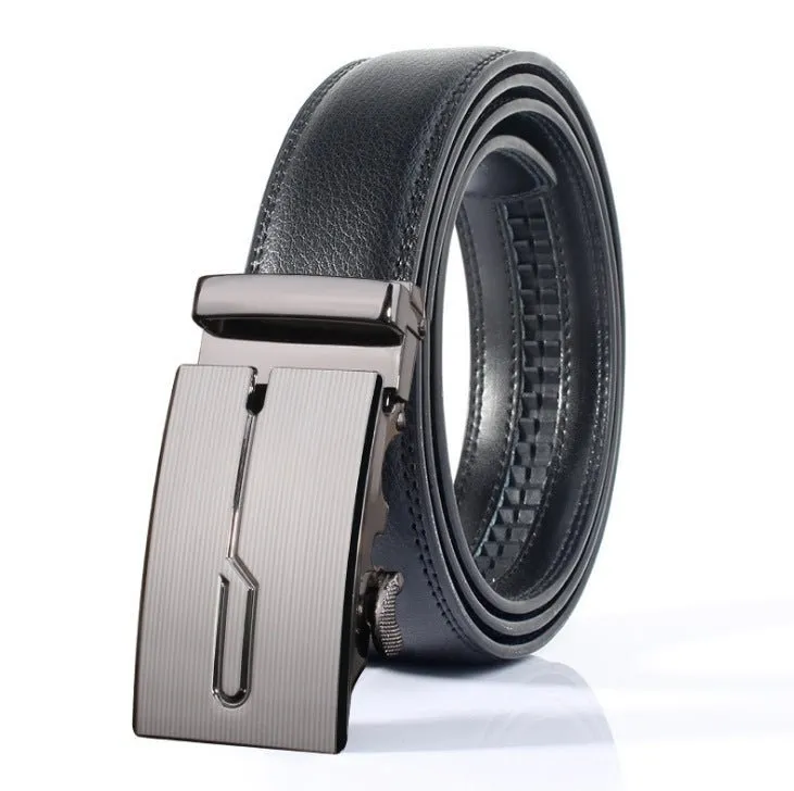 Leather belt leather men's automatic buckle casual pure cow leather belts Youth fashion business is loading belt wholesale generation