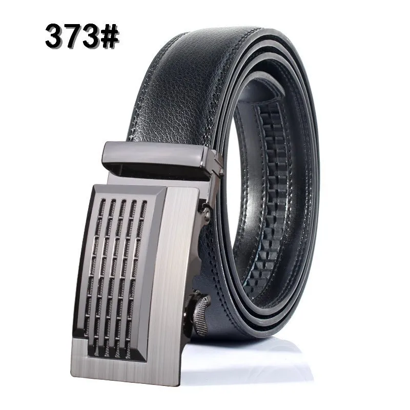 Leather belt leather men's automatic buckle casual pure cow leather belts Youth fashion business is loading belt wholesale generation