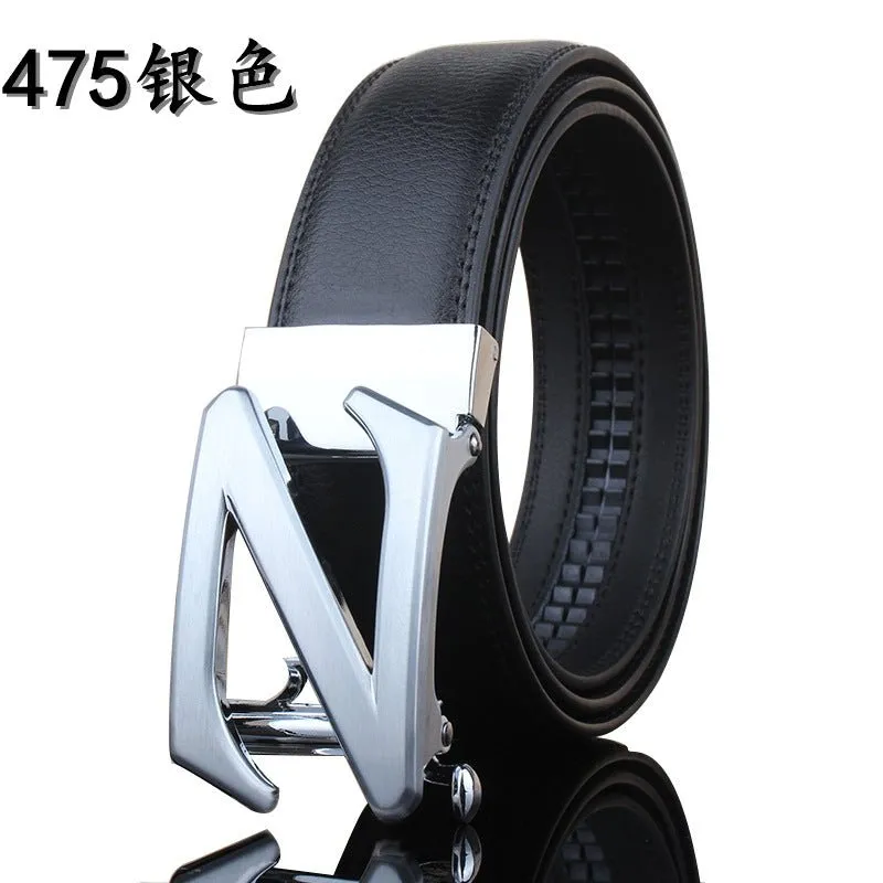 Leather belt leather men's automatic buckle casual pure cow leather belts Youth fashion business is loading belt wholesale generation