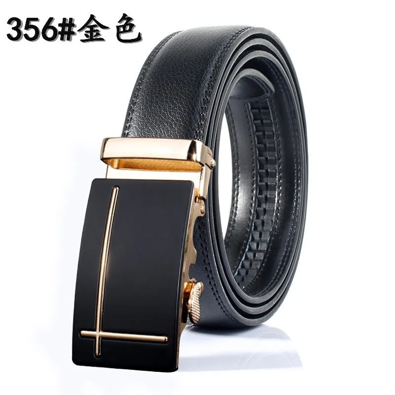 Leather belt leather men's automatic buckle casual pure cow leather belts Youth fashion business is loading belt wholesale generation