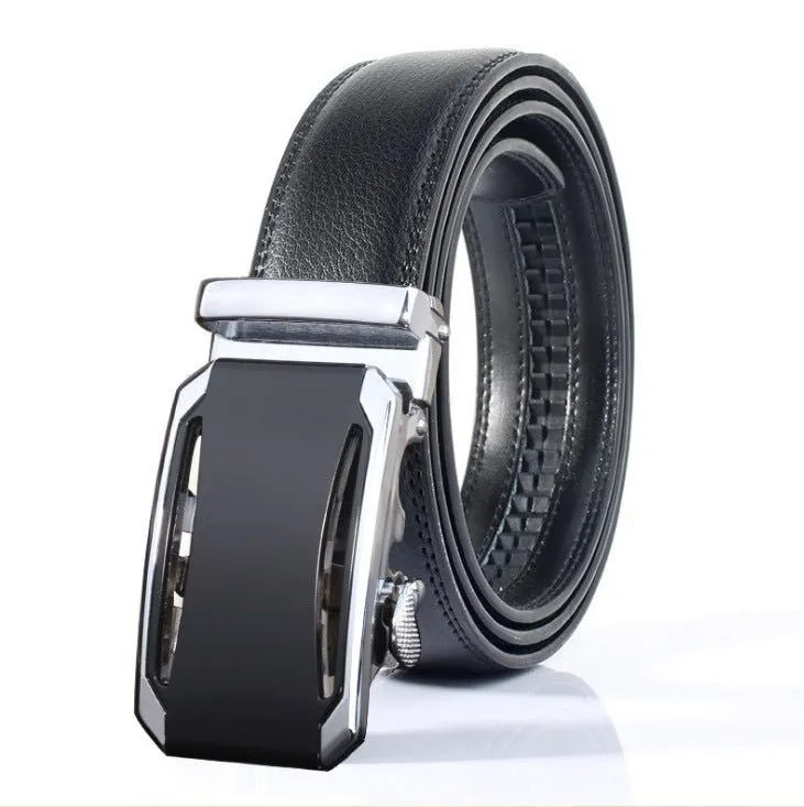 Leather belt leather men's automatic buckle casual pure cow leather belts Youth fashion business is loading belt wholesale generation