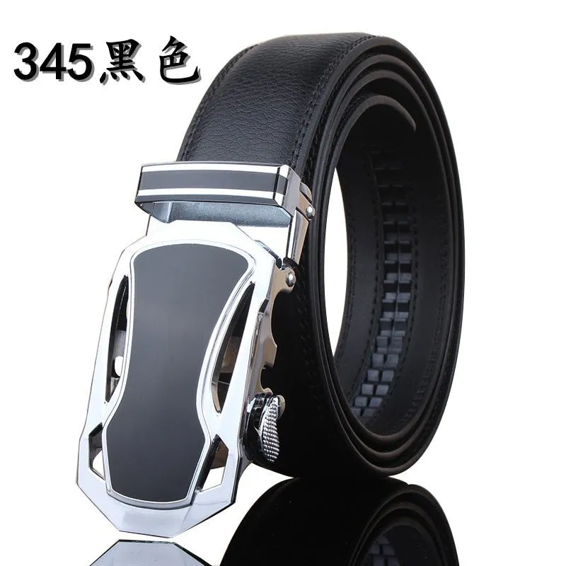 Leather belt leather men's automatic buckle casual pure cow leather belts Youth fashion business is loading belt wholesale generation