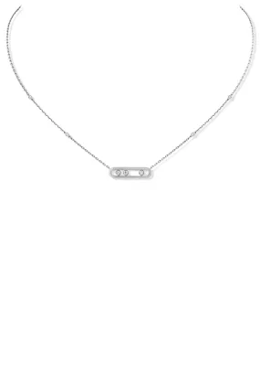 Messika Baby Move 18K White Gold Diamond Necklace