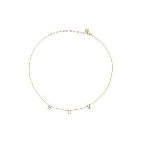 Mom Space Necklace, Gold