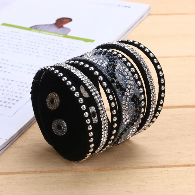 New Unisex Multilayer Leather Bracelet Christmas Gift Charm Bracelets Vintage Jewelry For Women Pulsera