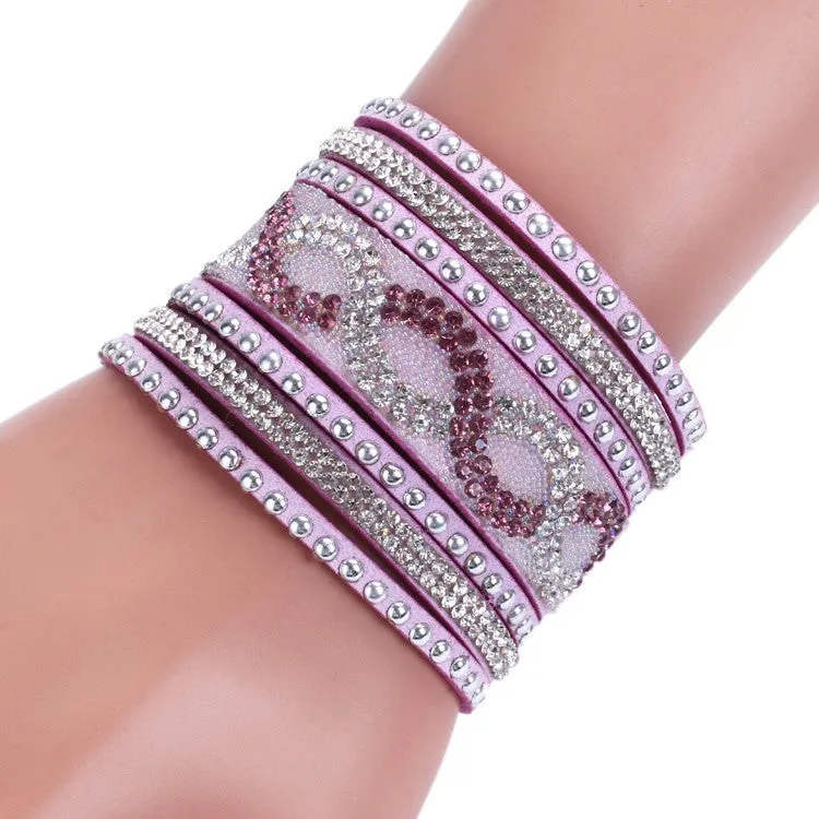 New Unisex Multilayer Leather Bracelet Christmas Gift Charm Bracelets Vintage Jewelry For Women Pulsera