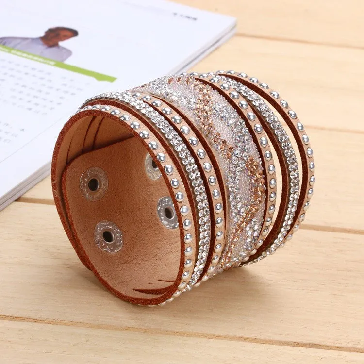 New Unisex Multilayer Leather Bracelet Christmas Gift Charm Bracelets Vintage Jewelry For Women Pulsera