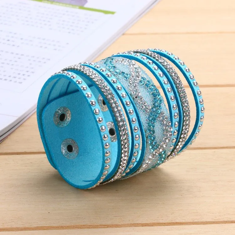 New Unisex Multilayer Leather Bracelet Christmas Gift Charm Bracelets Vintage Jewelry For Women Pulsera