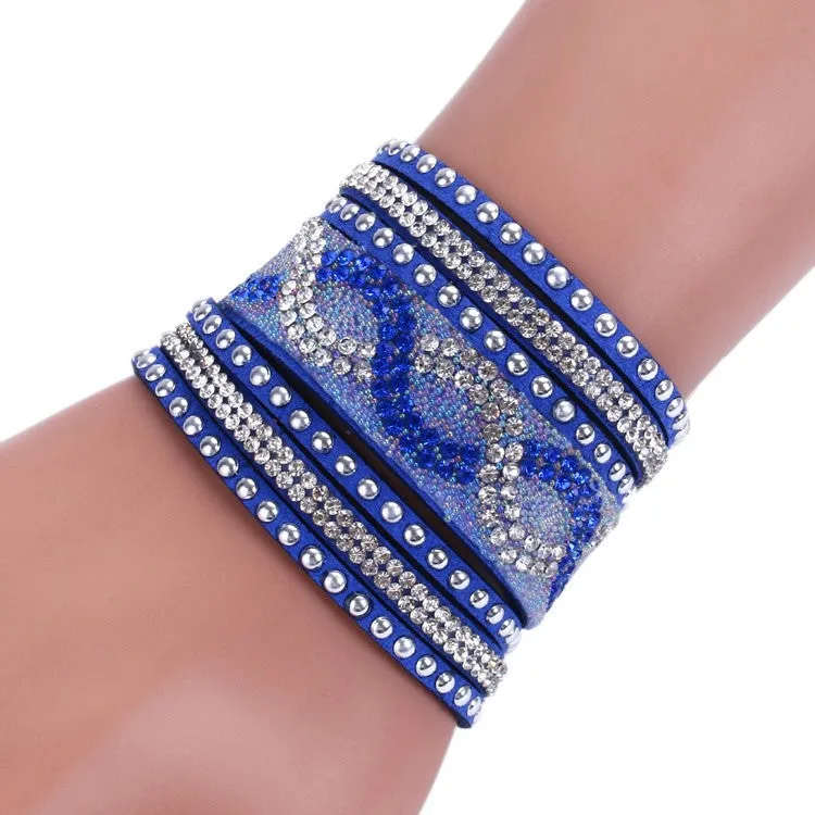 New Unisex Multilayer Leather Bracelet Christmas Gift Charm Bracelets Vintage Jewelry For Women Pulsera