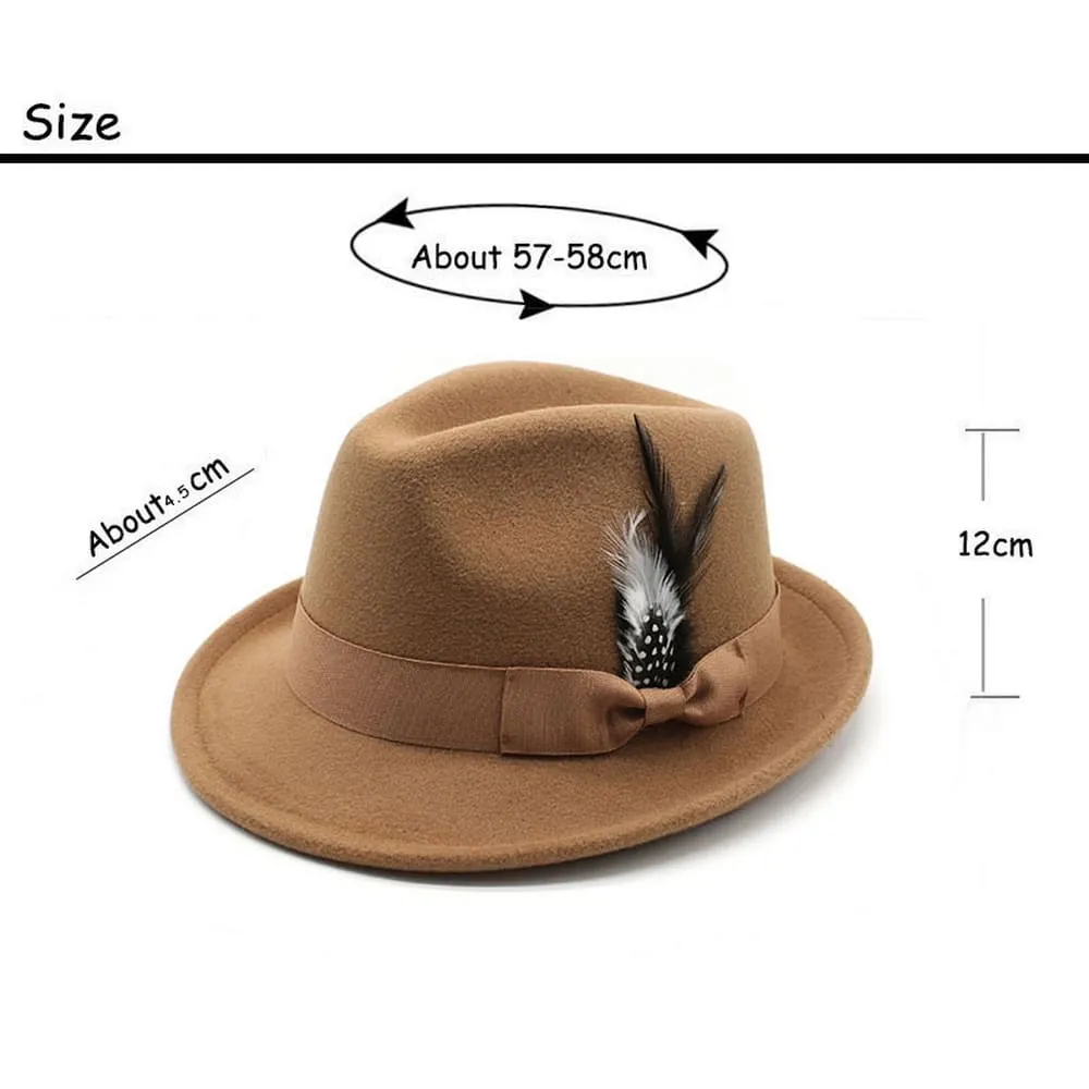 Nimes Feathers Trilby Hat