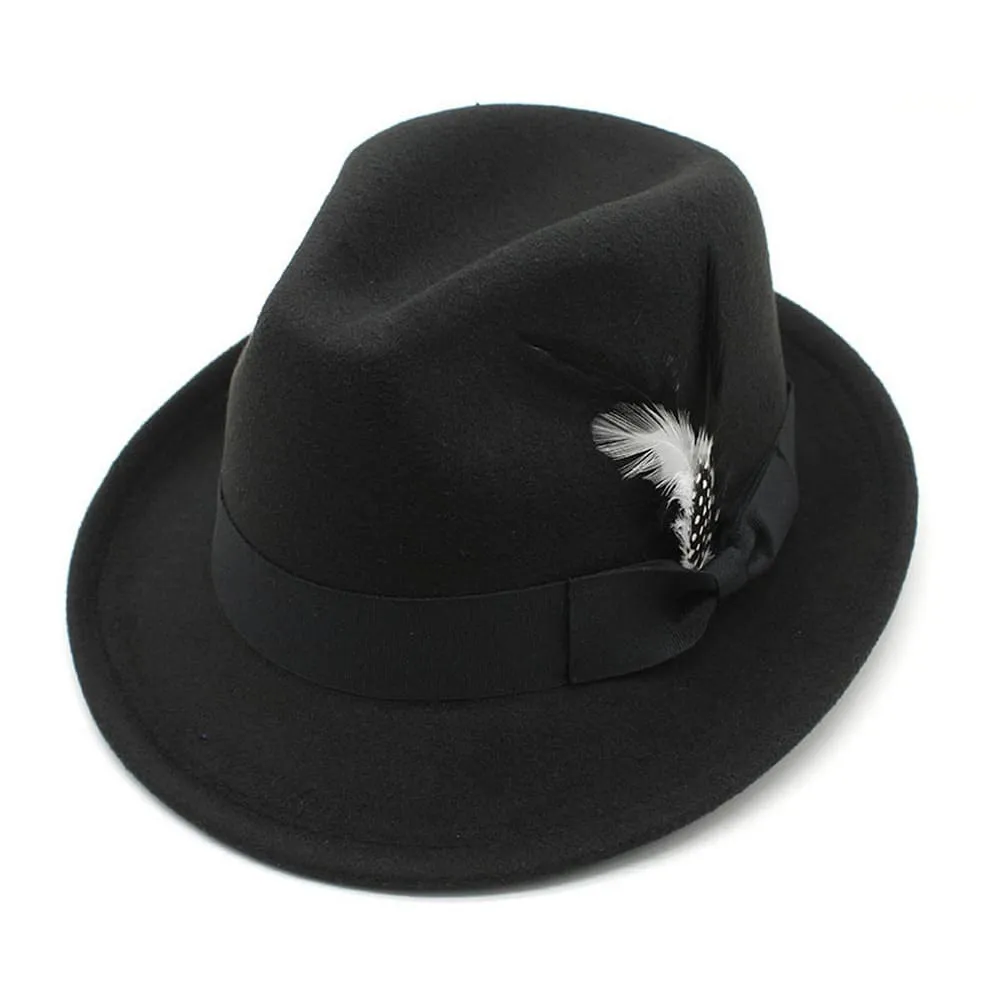 Nimes Feathers Trilby Hat