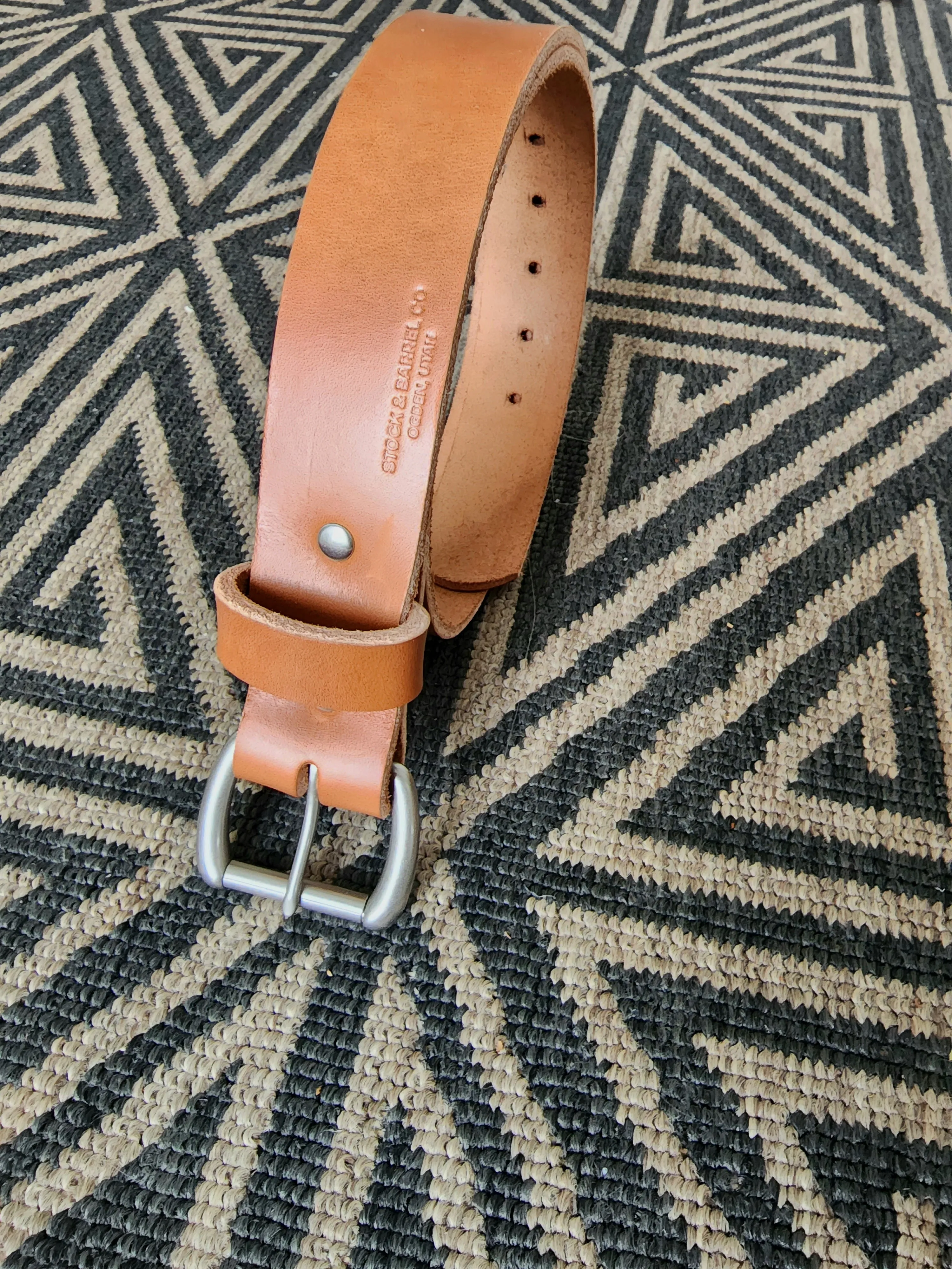 No.6 | 'Buck Brown' Rugged Leather Men's Belt