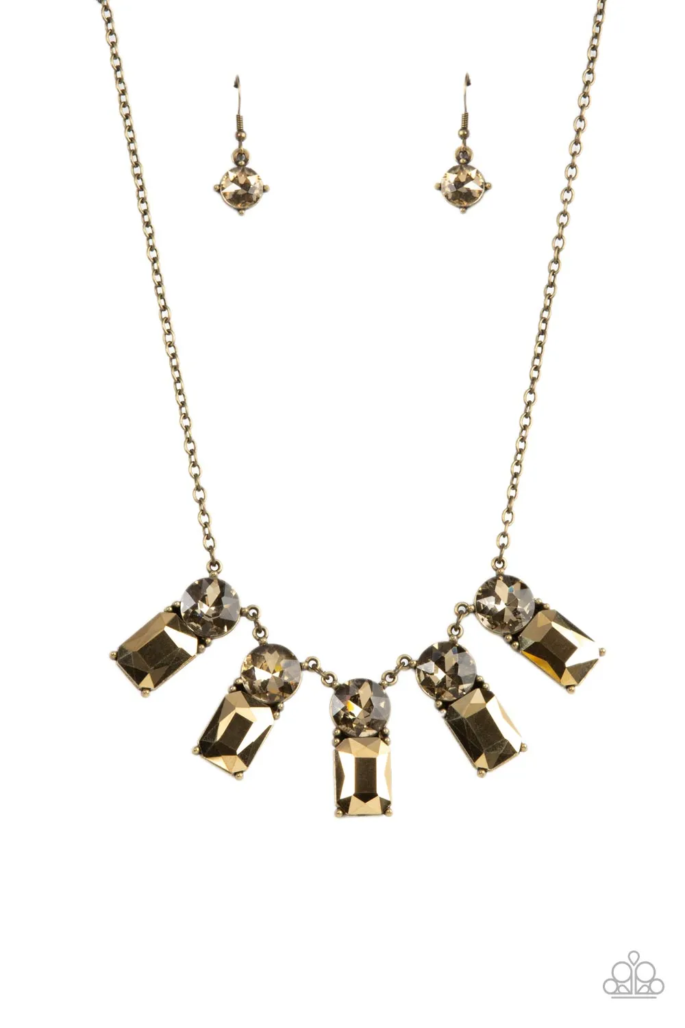 PAPARAZZI Celestial Royal - Brass NECKLACES