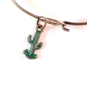 Saguaro Cactus Charm Bracelet, Necklace, or Charm Only