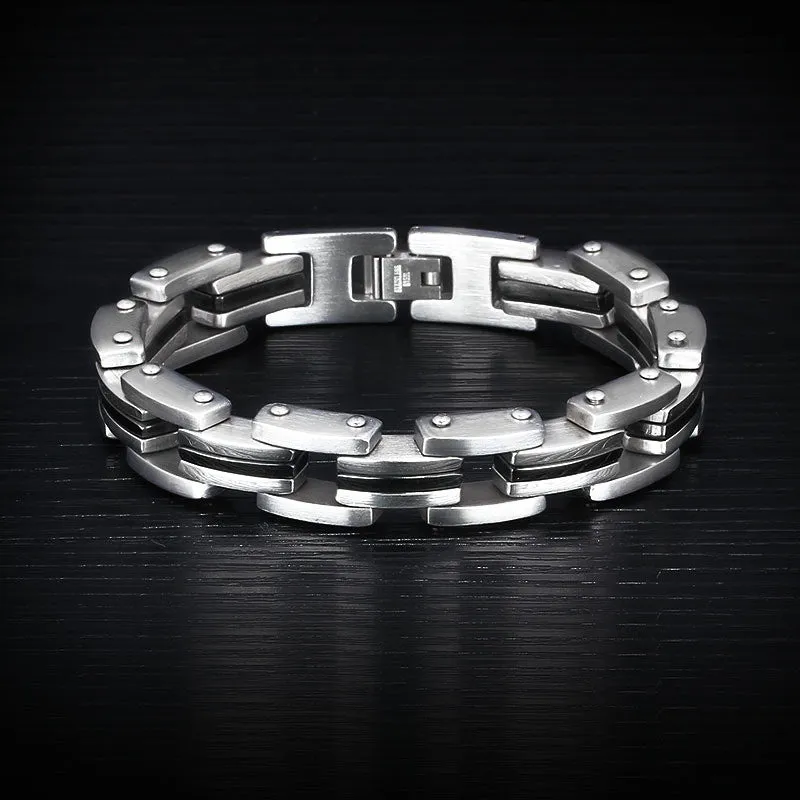 Stainless Steel Bracelets & Bangles Male Jewelry Fashion Punk 213m Length Bracelets For Men