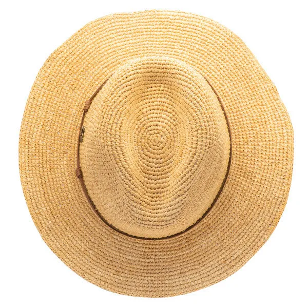 Sun 'N' Sand - Raffia Wide Brim Fedora Hat