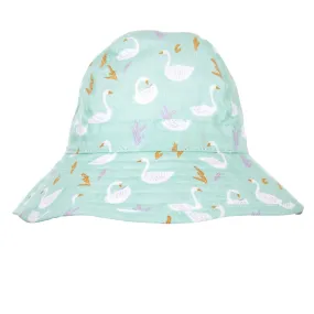 Swans Wide Brim Infant Hat