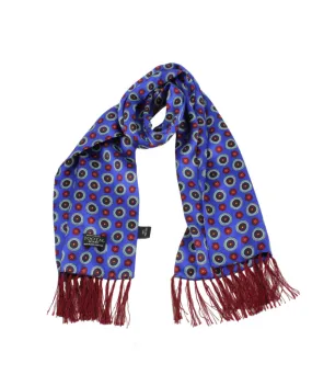 Tootal Vintage - Bolton Royal Blue - Silk Scarf