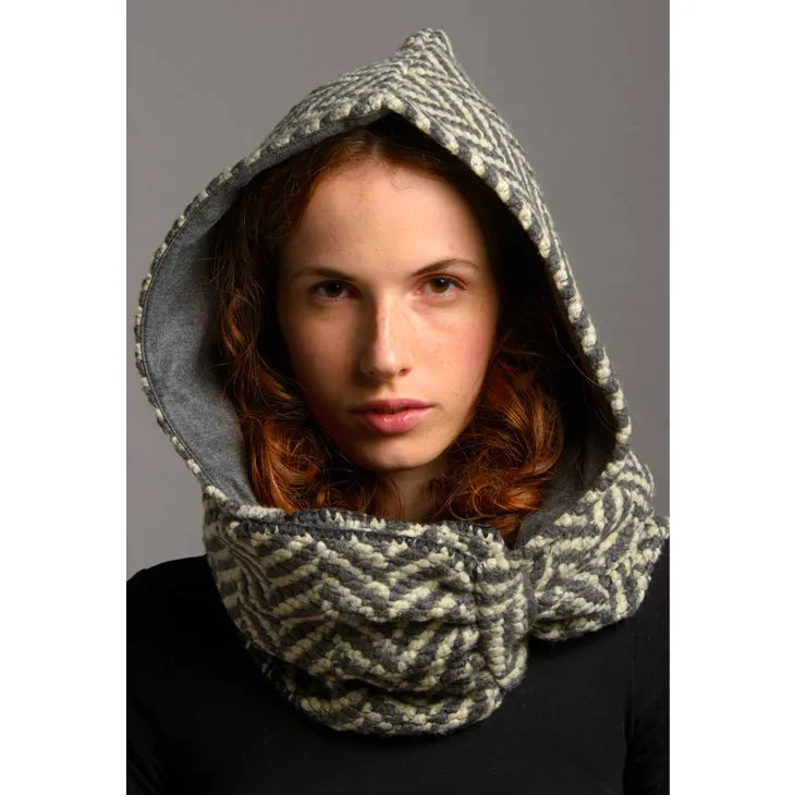 Tricot Hooded Scarf