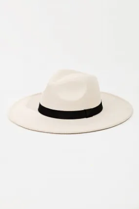 Western Wide Brim Ribbon Hat