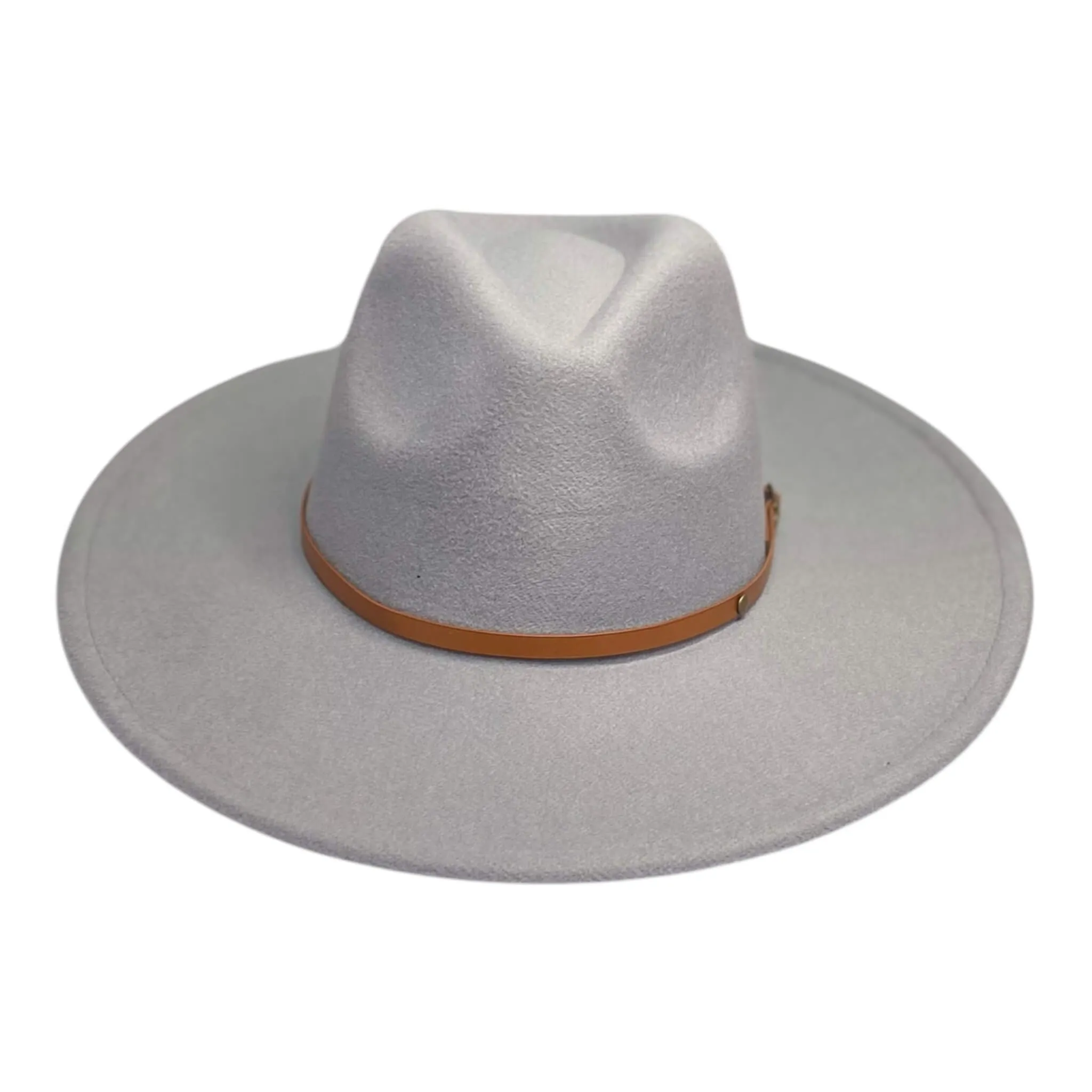 Wide Brim Buckle Fedora Fashion Hats