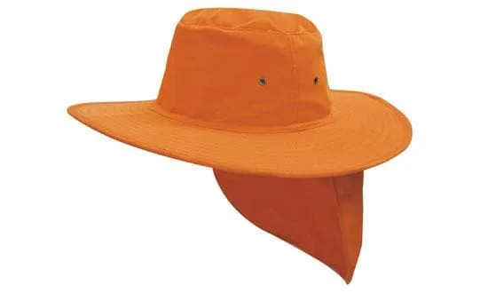 Wide Brim Hat with Neck Flap 4055