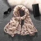 Winter Long Scarf for Women Ladies with Dragonfly Pattern Prints Shawl